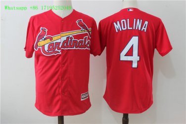 4 Yadier Molina&Acirc;&nbsp;Stitched Jersey Size S to 3 XL red