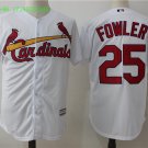 25 Dexter Fowler Stitched Jersey Size S to 3 XL white