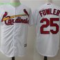 25 Dexter Fowler Stitched Jersey Size S to 3 XL white
