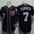 7 Trea Turner Stitched Jersey Size S to 3 XL black