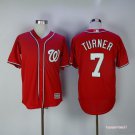 7 Trea Turner Stitched Jersey Size S to 3 XL red