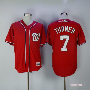 7 Trea Turner Stitched Jersey Size S to 3 XL red