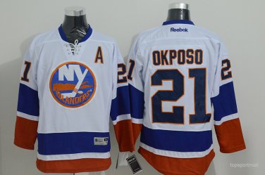 &Acirc;&nbsp;21 Kyle Okposo Stitched Jersey Size S to 3 XL white