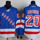 20 Chris Kreider Stitched Jersey Size S to 3 XL blue