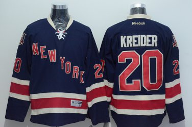 20 Chris Kreider Stitched Jersey Size S to 3 XL black