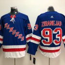 93 Mika Zibanejad  Stitched Jersey Size S to 3 XL blue