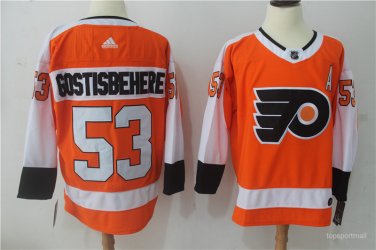 53 Shayne Gostisbehere Stitched Jersey Size S to 3 XL orange 1