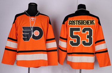 53 Shayne Gostisbehere Stitched Jersey Size S to 3 XL orange 2