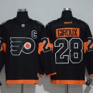  28 Claude Giroux Stitched Jersey Size S to 3 XL black