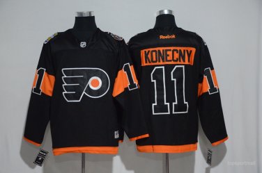 11 Travis Konecny Stitched Jersey Size S to 3 XL black
