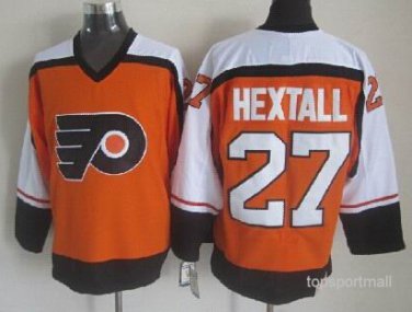 27 Ron Hextall Stitched Jersey Size S to 3 XL orange