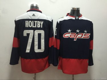 70 Braden Holtby Stitched Jersey Size S to 3 XL black