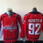 92 Evgeny Kuznetsov Stitched Jersey Size S to 3 XL red