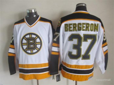 37 Patrice Bergeron Stitched Jersey Size S to 3 XL white