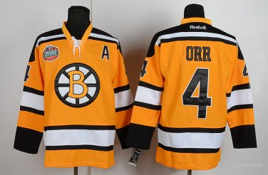 4 Bobby Orr  Stitched Jersey Size S to 3 XL yellow