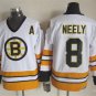 8 Cam Neely Stitched Jersey Size S to 3 XL white