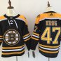 47 Torey Krug Stitched Jersey Size S to 3 XL black