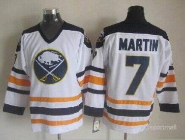 7 Rick Martin  Stitched Jersey Size S to 3 XL white