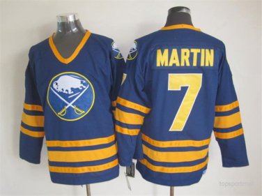 7 Rick Martin  Stitched Jersey Size S to 3 XL blue