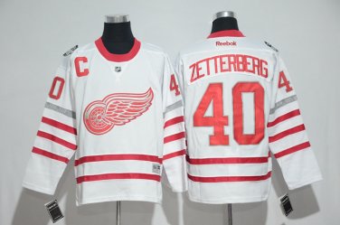 40 Henrik Zetterberg  Stitched Jersey Size S to 3 XL white