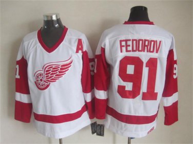 91 Sergei Fedorov Stitched Jersey Size S to 3 XL white
