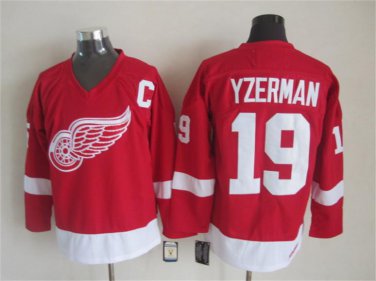 19 Steve Yzerman Stitched Jersey Size S to 3 XL red 1