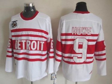 9 Gordie Howe Stitched Jersey Size S to 3 XL white 2