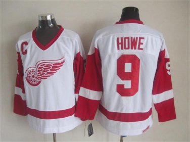 9 Gordie Howe Stitched Jersey Size S to 3 XL white 3