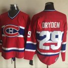 29 Ken Dryden Stitched Jersey Size S to 3 XL red