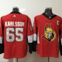 65 Erik Karlsson Stitched Jersey Size S to 3 XL red