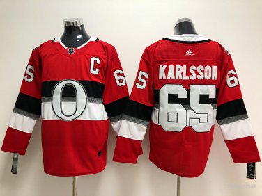 65 Erik Karlsson Stitched Jersey Size S to 3 XL red 1