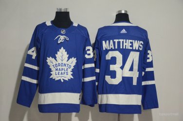34 Auston MATTHEWS Stitched Jersey Size S to 3 XL blue