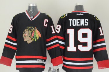 19 Jonathan Toews&Acirc;&nbsp;Stitched Jersey Size S to 3 XL black