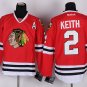 2 Duncan Keith Stitched Jersey Size S to 3 XL red