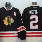 2 Duncan Keith Stitched Jersey Size S to 3 XL black