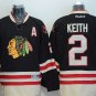 2 Duncan Keith Stitched Jersey Size S to 3 XL black