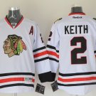 2 Duncan Keith Stitched Jersey Size S to 3 XL white