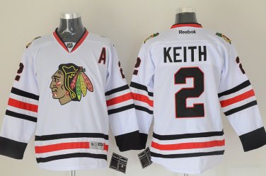 2 Duncan Keith Stitched Jersey Size S to 3 XL white