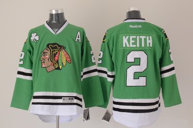2 Duncan Keith Stitched Jersey Size S to 3 XL green
