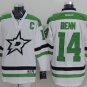 14 Jamie Benn Stitched Jersey Size S to 3 XL white