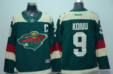 9 Mikko Koivu&Acirc;&nbsp;Stitched Jersey Size S to 3 XL green