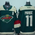 11 Zach Parise Stitched Jersey Size S to 3 XL green