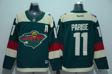 11 Zach Parise Stitched Jersey Size S to 3 XL green