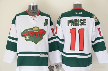 11 Zach Parise Stitched Jersey Size S to 3 XL white