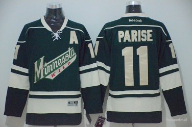 11 Zach Parise Stitched Jersey Size S to 3 XL green 2