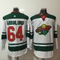 64 Mikael Granlund Stitched Jersey Size S to 3 XL white