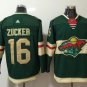 16 Jason Zucker Stitched Jersey Size S to 3 XL green