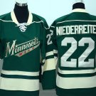 22 Nino Niederreiter Stitched Jersey Size S to 3 XL green