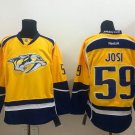  59 Roman Josi Stitched Jersey Size S to 3 XL yellow