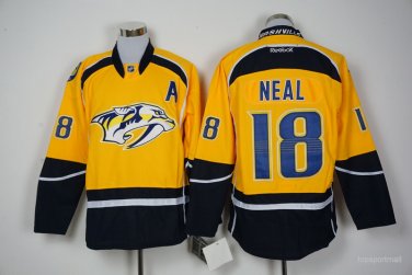 18 James Neal Stitched Jersey Size S to 3 XL yellow